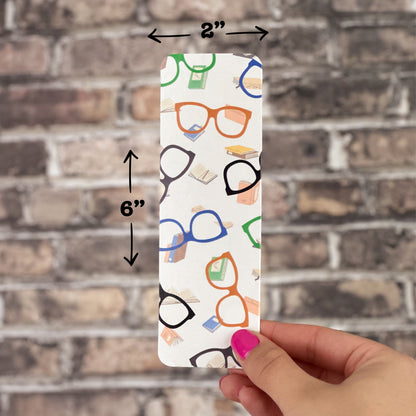 The measurements of the Book Nerd Bookmark.