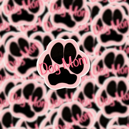 Dog Mom Pink Sticker