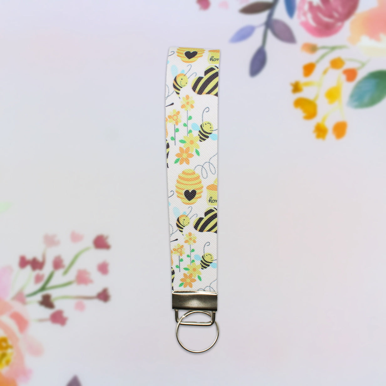 Honeybee Wristlet Keychain