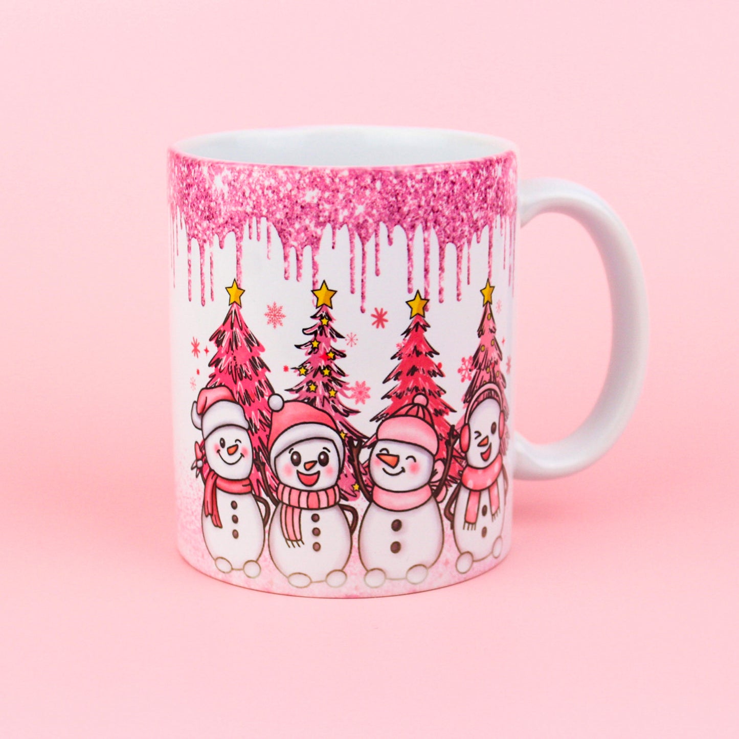 Pink Christmas Coffee Mug