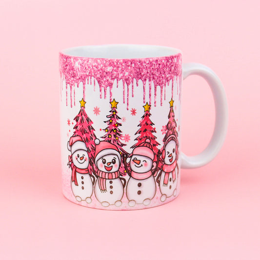 Pink Christmas Coffee Mug