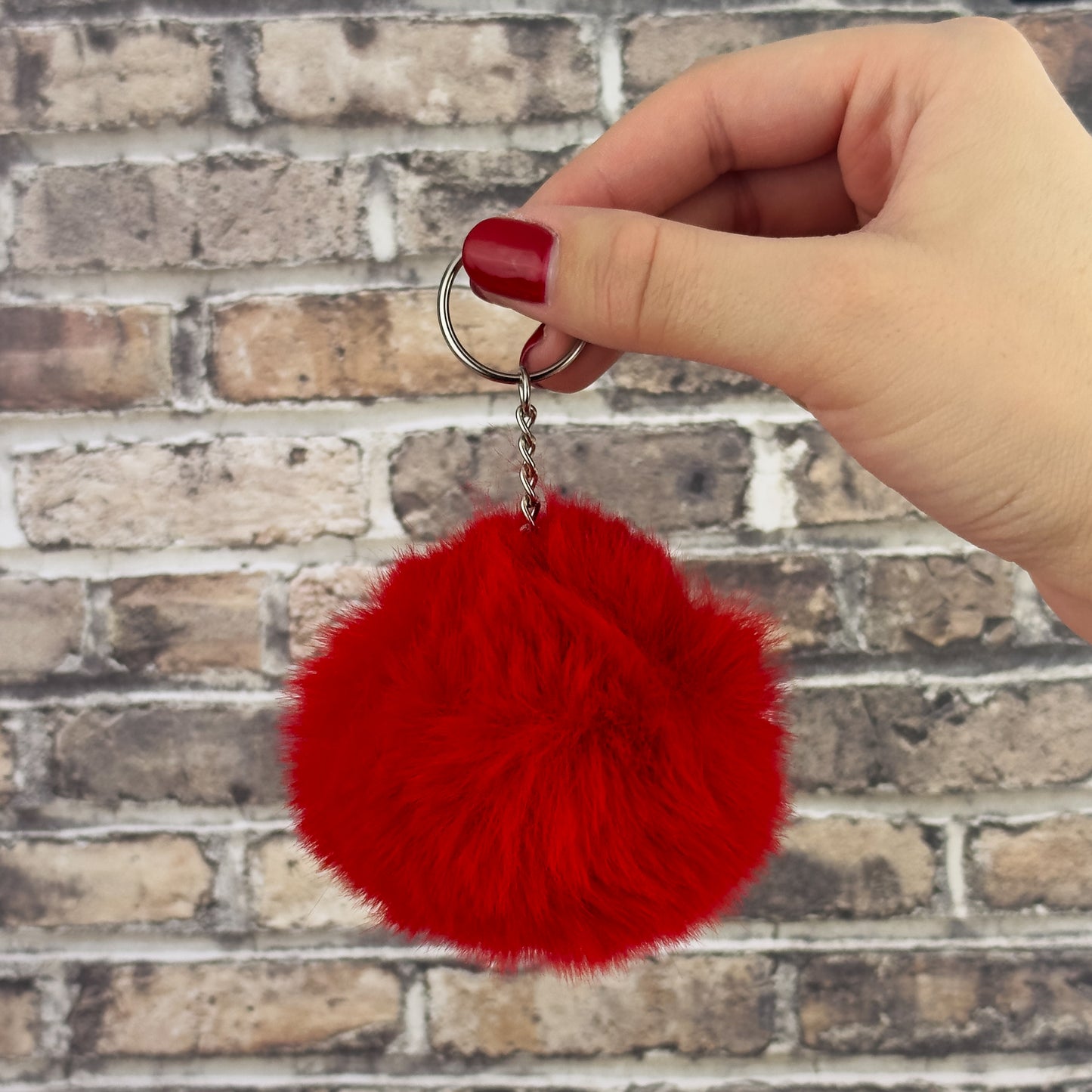 Pom Pom Keychain