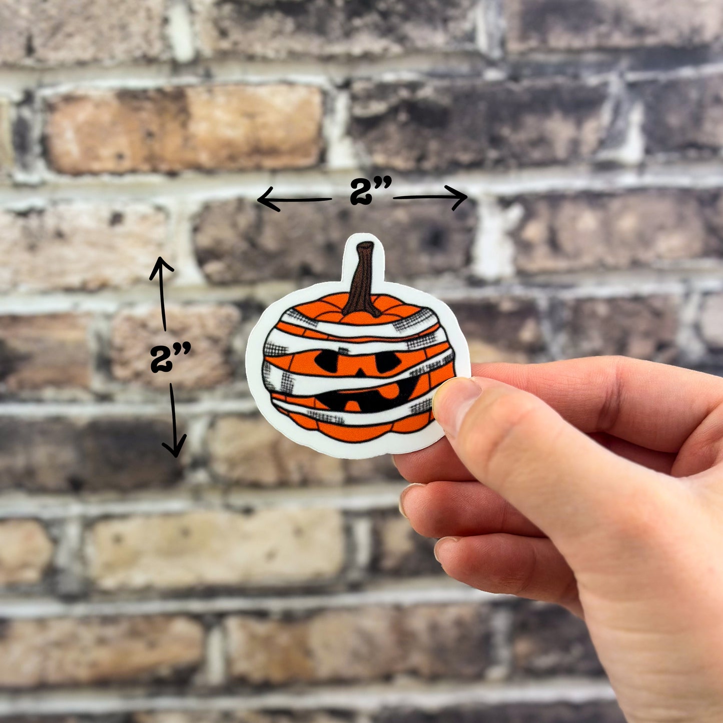 Mummy Pumpkin Sticker