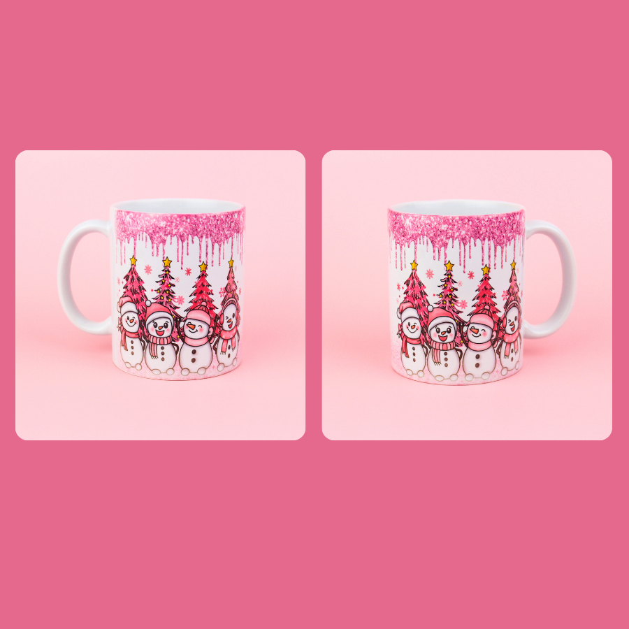 Pink Christmas Coffee Mug