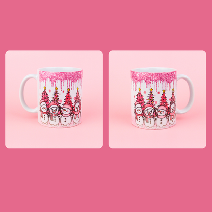 Pink Christmas Coffee Mug