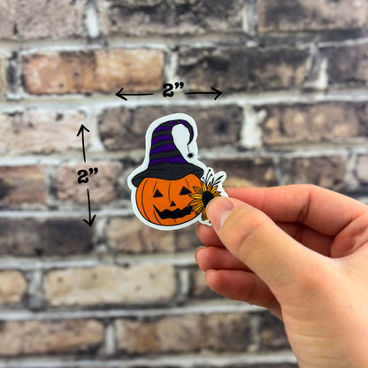 Pumpkin Witch Sticker