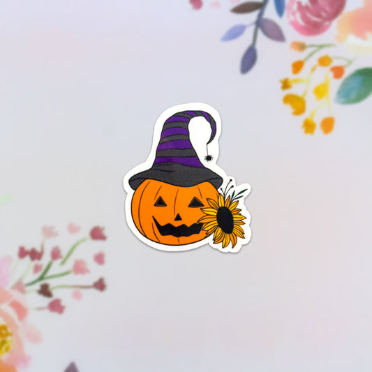 Pumpkin Witch Sticker